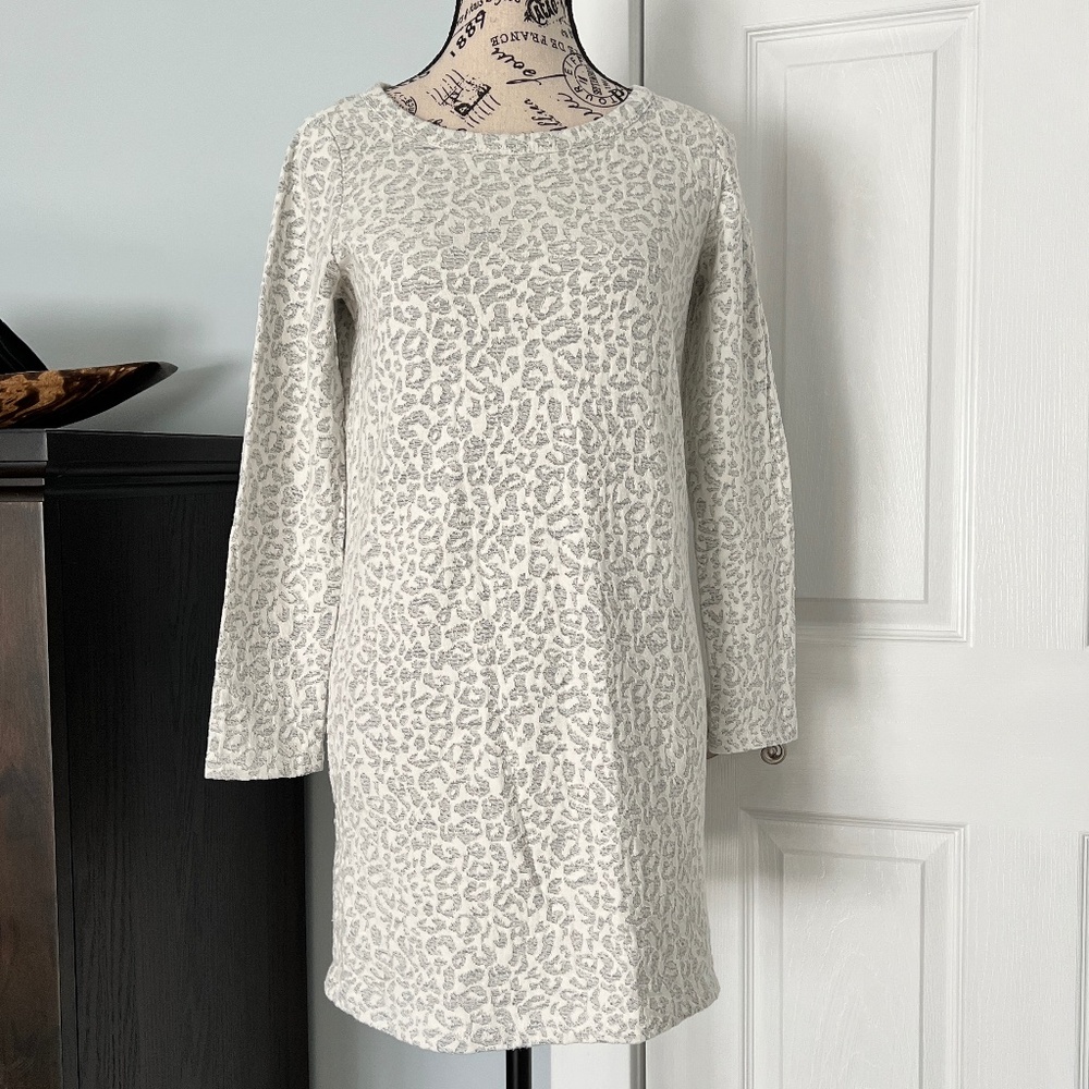 Jane and Delancey Lace Animal Print Sweatshirt Dress